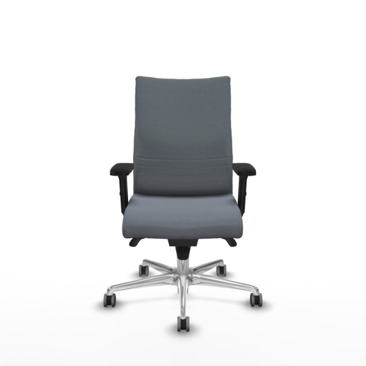 Albacete confidente sincro bali gris brazos 2D base aluminio ruedas 65mm engomadas