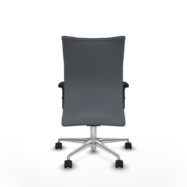 Albacete confidente sincro bali gris brazos 2D base aluminio ruedas 65 mm nailon