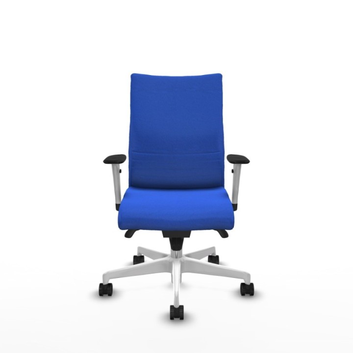 Albacete confidente sincro bali azul brazos 1D blancos base blanca ruedas 65 mm nailon