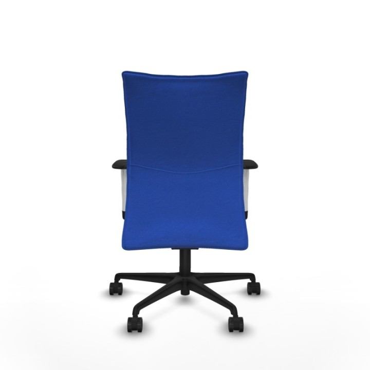 Albacete confidente sincro bali azul brazos 1D blancos base nailon ruedas 65 mm nailon