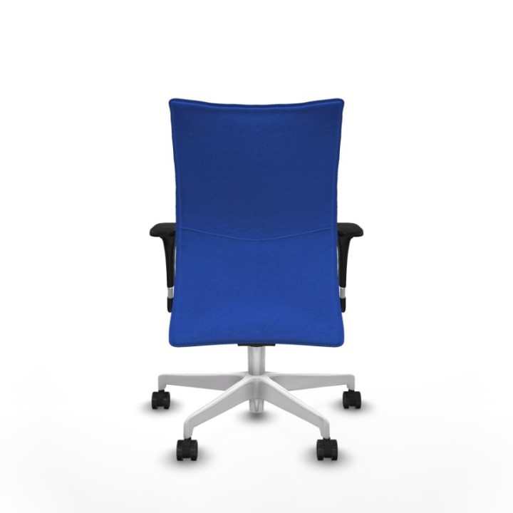 Albacete confidente sincro bali azul brazos 1D base blanca ruedas 65 mm nailon