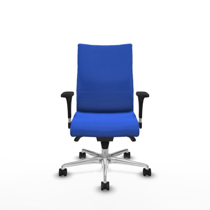 Albacete confidente sincro bali azul brazos 1D base aluminio ruedas 65 mm nailon