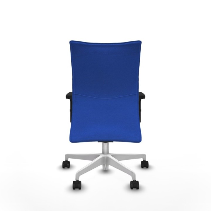 Albacete confidente sincro bali azul brazos 2D base blanca ruedas 65 mm nailon