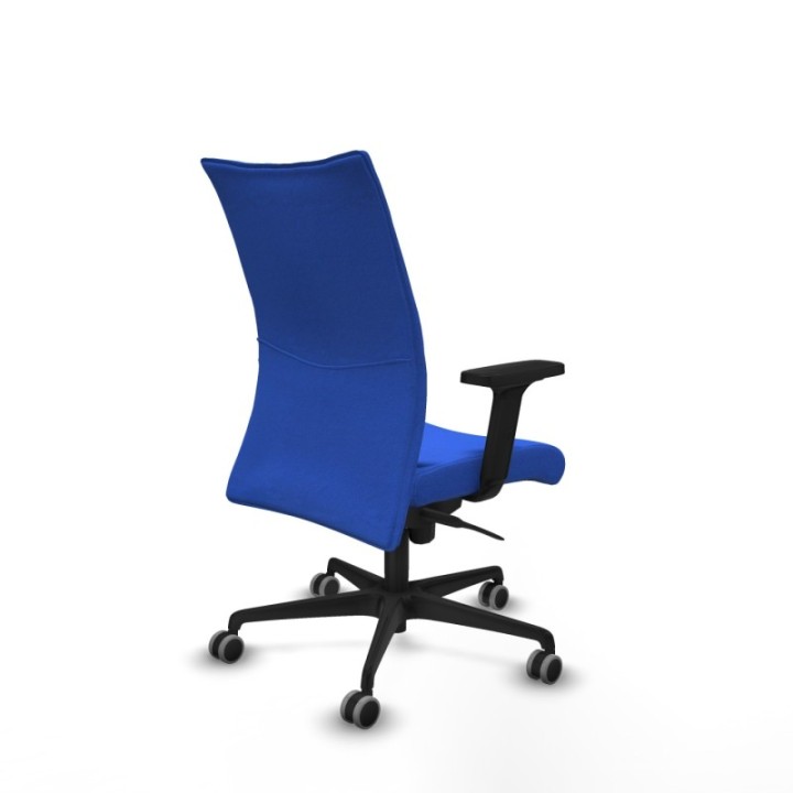 Albacete confidente sincro bali azul brazos 2D base nailon ruedas 65mm engomadas