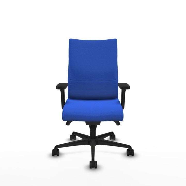 Albacete confidente sincro bali azul brazos 2D base nailon ruedas 65 mm nailon