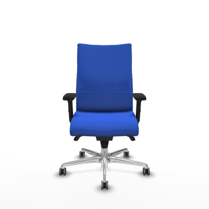 Albacete confidente sincro bali azul brazos 2D base aluminio ruedas 65mm engomadas