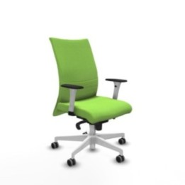 Albacete confidente sincro bali pistacho brazos 1D blancos base blanca ruedas 65mm engomadas