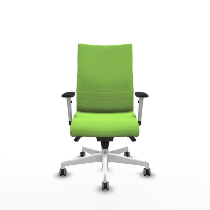 Albacete confidente sincro bali pistacho brazos 1D blancos base blanca ruedas 65mm engomadas