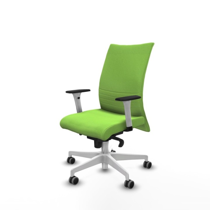 Albacete confidente sincro bali pistacho brazos 1D blancos base blanca ruedas 65mm engomadas