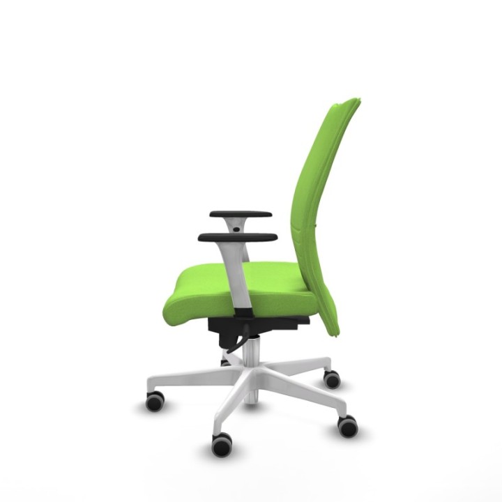 Albacete confidente sincro bali pistacho brazos 1D blancos base blanca ruedas 65mm engomadas