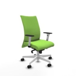 Albacete confidente sincro bali pistacho brazos 1D blancos base blanca ruedas 65 mm nailon