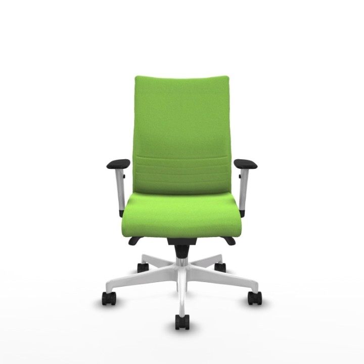 Albacete confidente sincro bali pistacho brazos 1D blancos base blanca ruedas 65 mm nailon