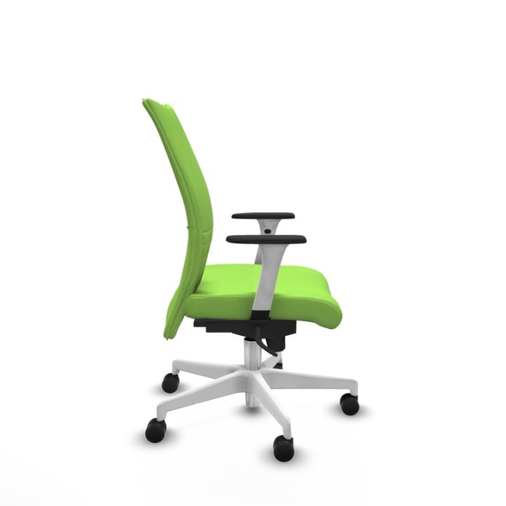 Albacete confidente sincro bali pistacho brazos 1D blancos base blanca ruedas 65 mm nailon