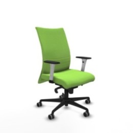 Albacete confidente sincro bali pistacho brazos 1D blancos base nailon ruedas 65mm engomadas