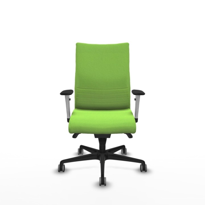 Albacete confidente sincro bali pistacho brazos 1D blancos base nailon ruedas 65mm engomadas