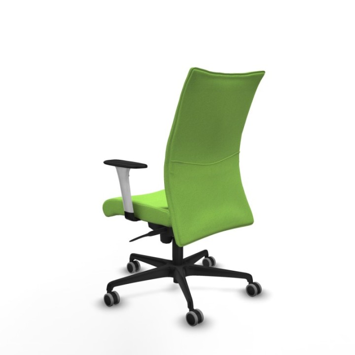 Albacete confidente sincro bali pistacho brazos 1D blancos base nailon ruedas 65mm engomadas