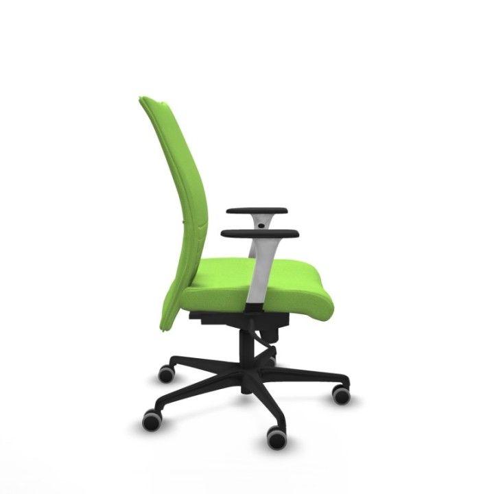 Albacete confidente sincro bali pistacho brazos 1D blancos base nailon ruedas 65mm engomadas