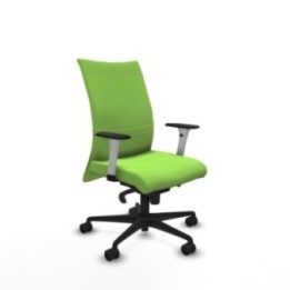 Albacete confidente sincro bali pistacho brazos 1D blancos base nailon ruedas 65 mm nailon