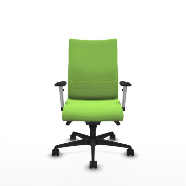 Albacete confidente sincro bali pistacho brazos 1D blancos base nailon ruedas 65 mm nailon