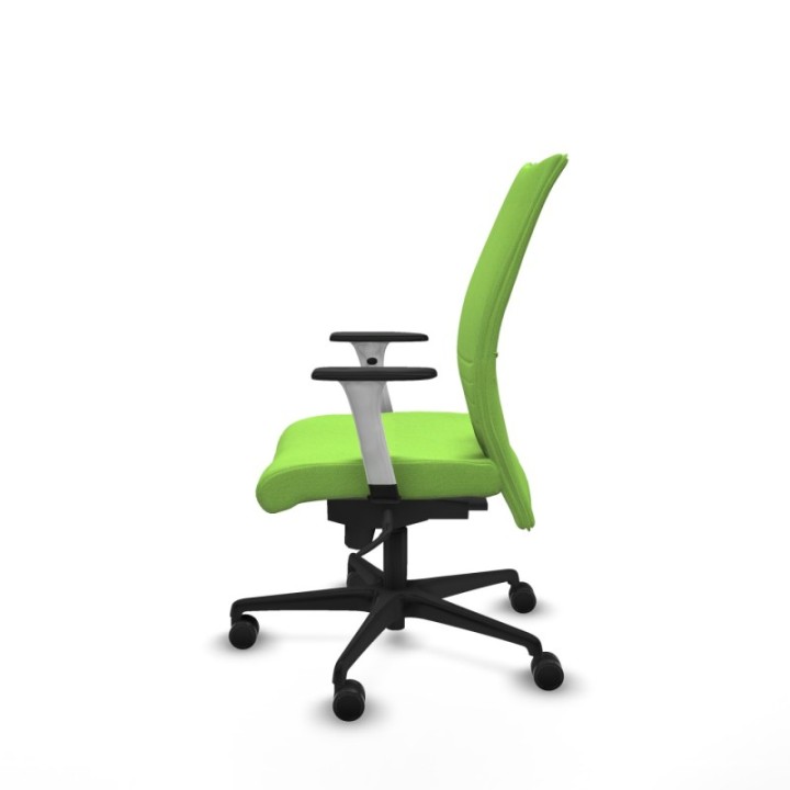 Albacete confidente sincro bali pistacho brazos 1D blancos base nailon ruedas 65 mm nailon