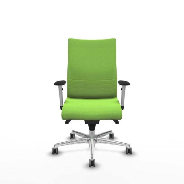 Albacete confidente sincro bali pistacho brazos 1D blancos base aluminio ruedas 65mm engomadas