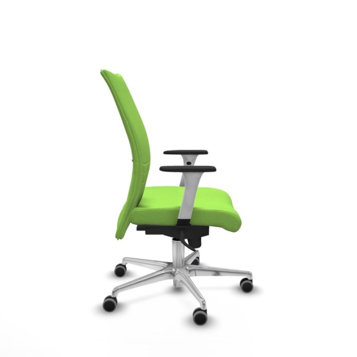 Albacete confidente sincro bali pistacho brazos 1D blancos base aluminio ruedas 65mm engomadas