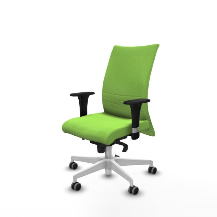 Albacete confidente sincro bali pistacho brazos 1D base blanca ruedas 65mm engomadas