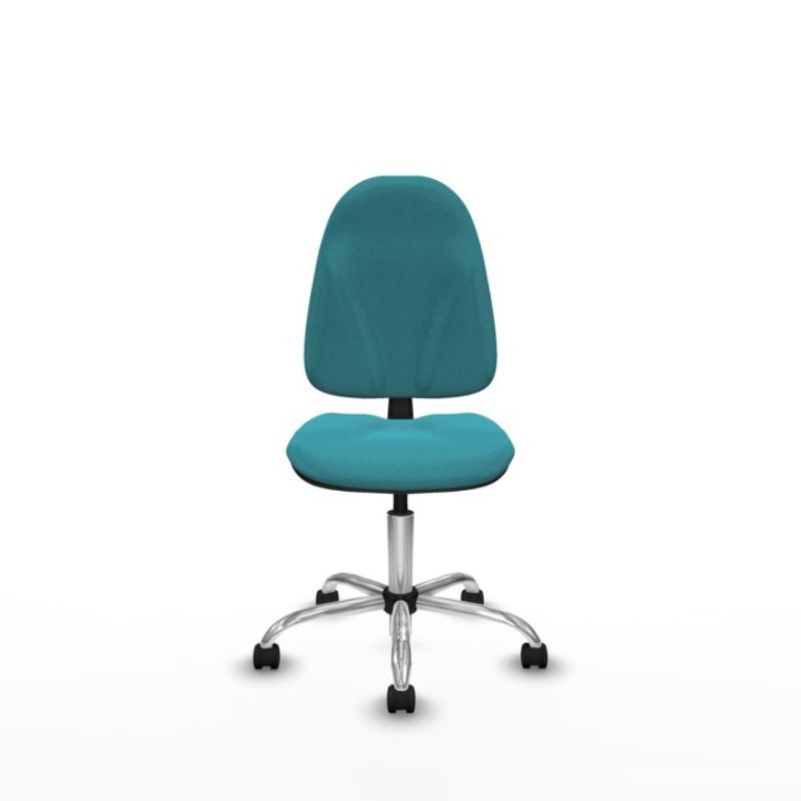 Algarra CP bali turquesa  base cromada ruedas nailon 50mm