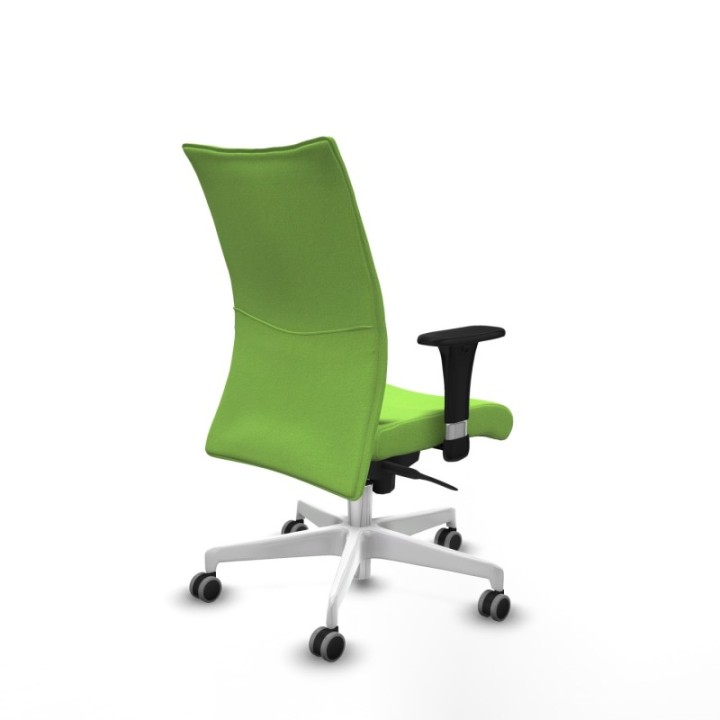 Albacete confidente sincro bali pistacho brazos 1D base blanca ruedas 65mm engomadas