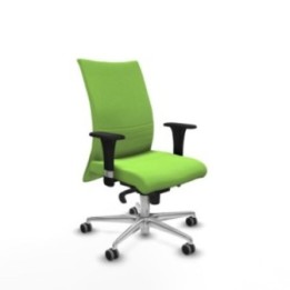 Albacete confidente sincro bali pistacho brazos 1D base aluminio ruedas 65mm engomadas