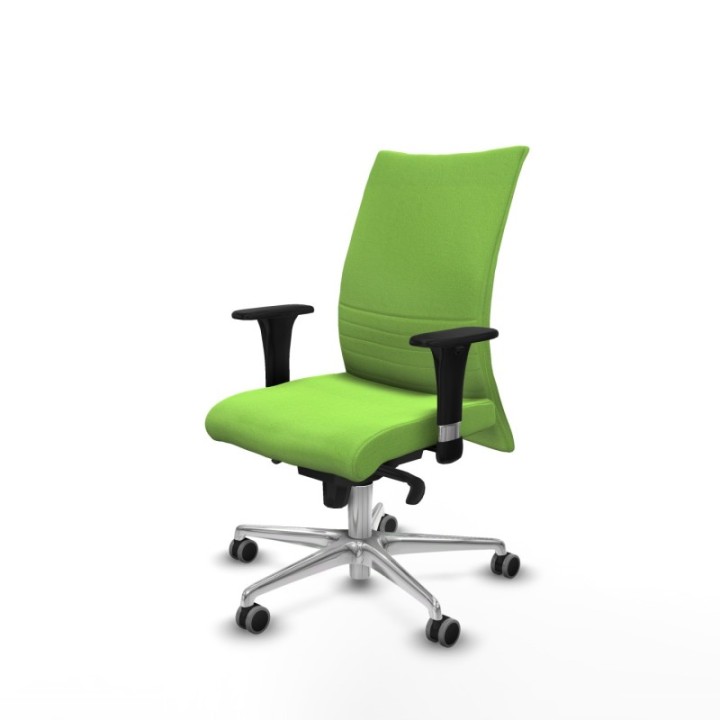 Albacete confidente sincro bali pistacho brazos 1D base aluminio ruedas 65mm engomadas