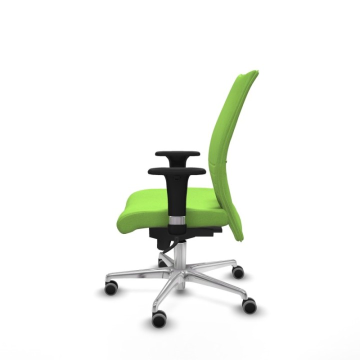 Albacete confidente sincro bali pistacho brazos 1D base aluminio ruedas 65mm engomadas