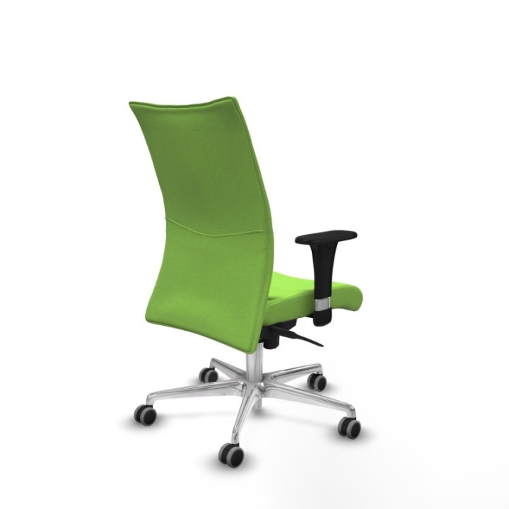 Albacete confidente sincro bali pistacho brazos 1D base aluminio ruedas 65mm engomadas