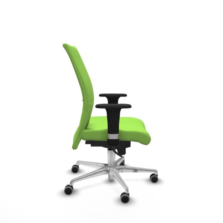 Albacete confidente sincro bali pistacho brazos 1D base aluminio ruedas 65mm engomadas