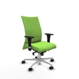 Albacete confidente sincro bali pistacho brazos 1D base aluminio ruedas 65 mm nailon