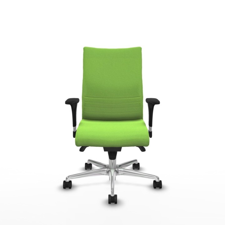 Albacete confidente sincro bali pistacho brazos 1D base aluminio ruedas 65 mm nailon