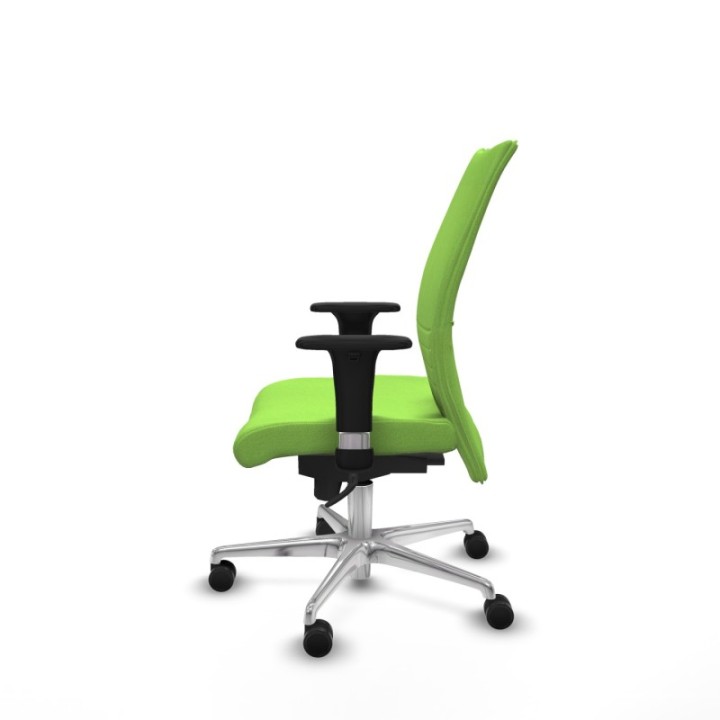 Albacete confidente sincro bali pistacho brazos 1D base aluminio ruedas 65 mm nailon