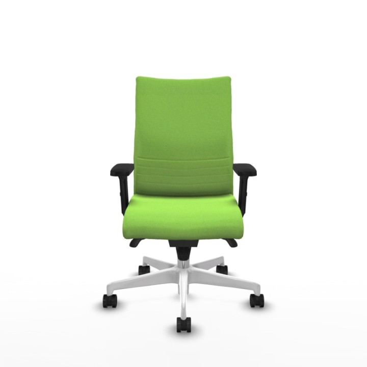 Albacete confidente sincro bali pistacho brazos 2D base blanca ruedas 65 mm nailon