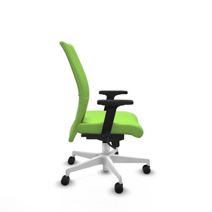 Albacete confidente sincro bali pistacho brazos 2D base blanca ruedas 65 mm nailon