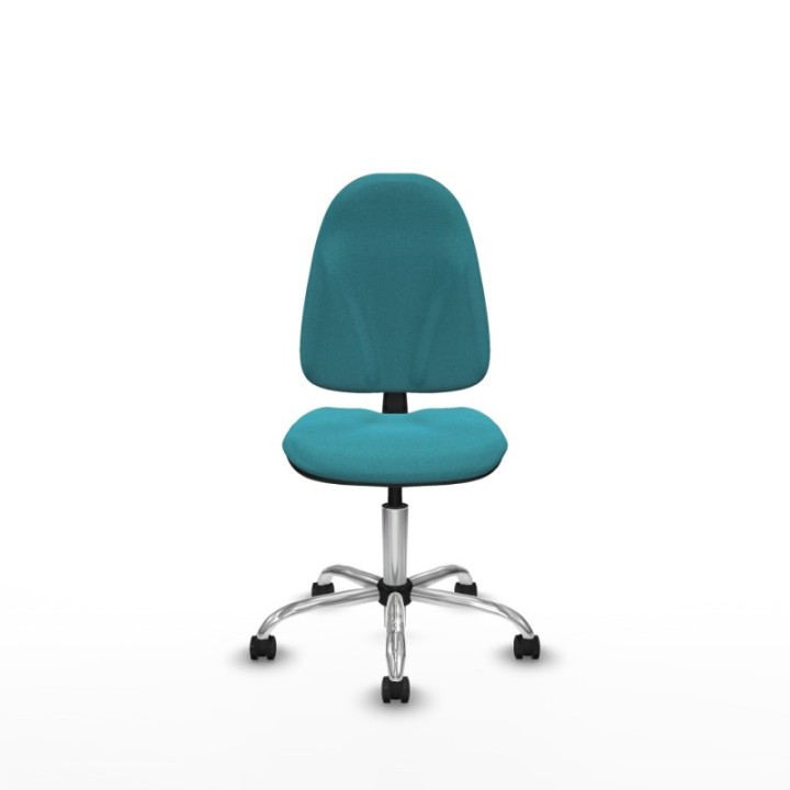 Algarra CP bali turquesa  base cromada ruedas engomadas 50mm