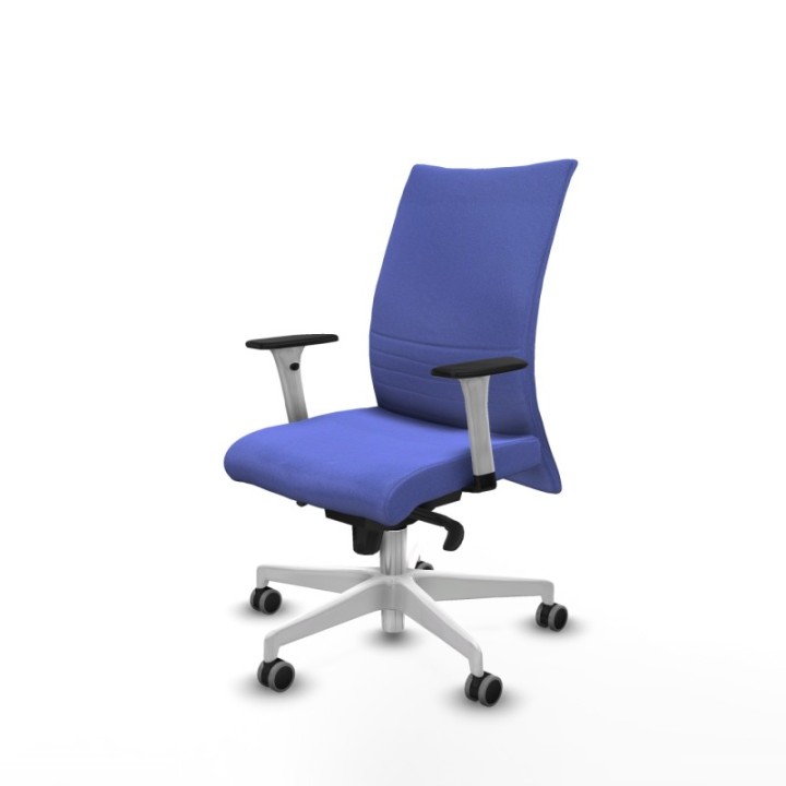 Albacete confidente sincro bali azul claro brazos 1D blancos base blanca ruedas 65mm engomadas