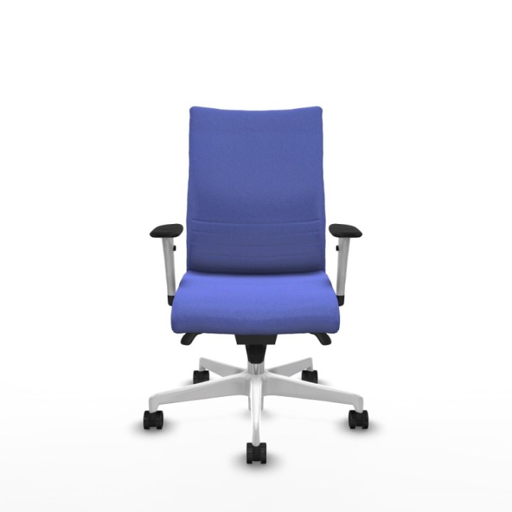 Albacete confidente sincro bali azul claro brazos 1D blancos base blanca ruedas 65 mm nailon