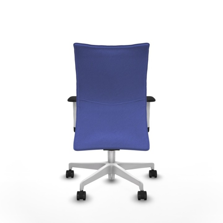 Albacete confidente sincro bali azul claro brazos 1D blancos base blanca ruedas 65 mm nailon