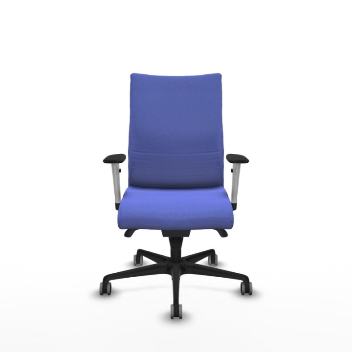 Albacete confidente sincro bali azul claro brazos 1D blancos base nailon ruedas 65mm engomadas