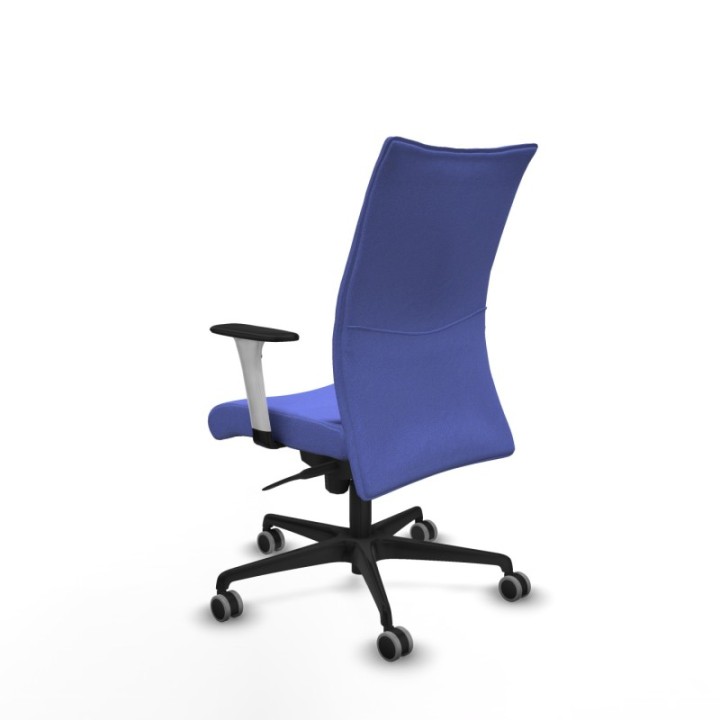 Albacete confidente sincro bali azul claro brazos 1D blancos base nailon ruedas 65mm engomadas