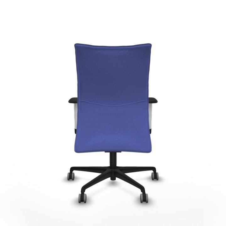 Albacete confidente sincro bali azul claro brazos 1D blancos base nailon ruedas 65mm engomadas