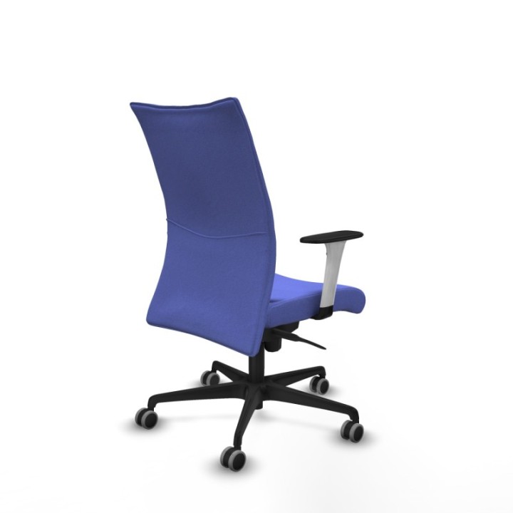 Albacete confidente sincro bali azul claro brazos 1D blancos base nailon ruedas 65mm engomadas