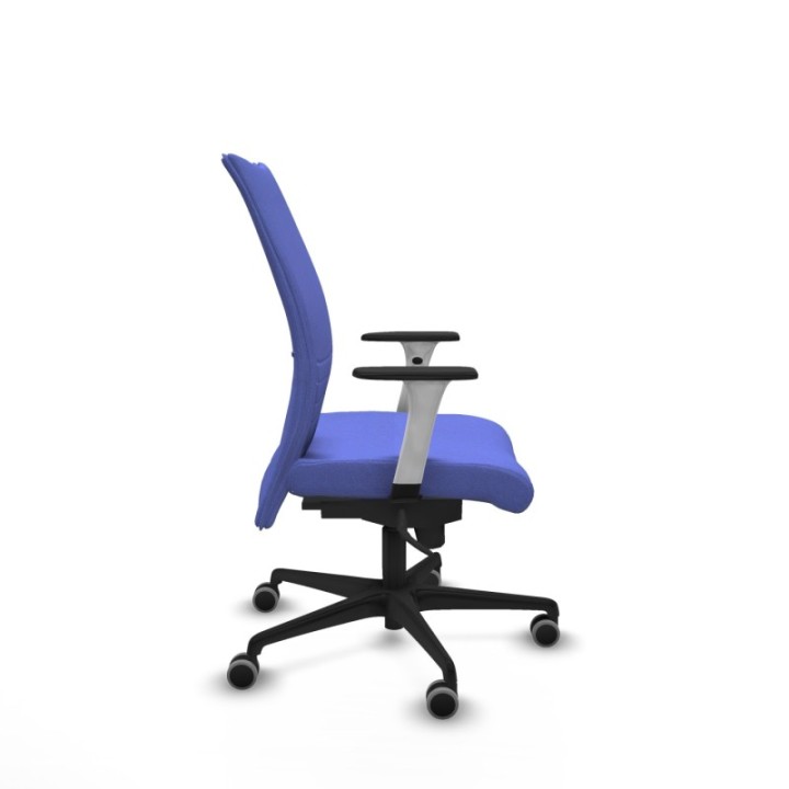 Albacete confidente sincro bali azul claro brazos 1D blancos base nailon ruedas 65mm engomadas