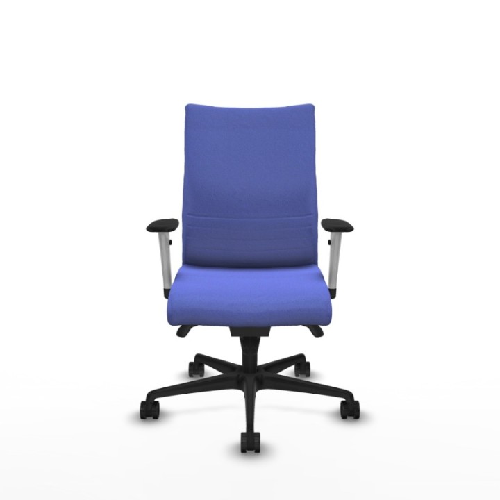 Albacete confidente sincro bali azul claro brazos 1D blancos base nailon ruedas 65 mm nailon