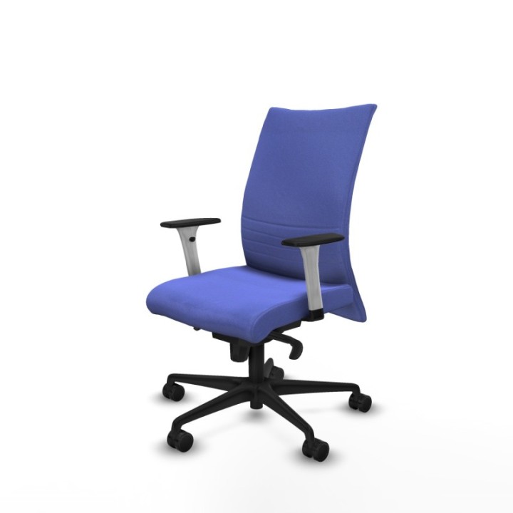 Albacete confidente sincro bali azul claro brazos 1D blancos base nailon ruedas 65 mm nailon